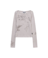 TATTOOED GRAPHIC KNIT_BABY PINK