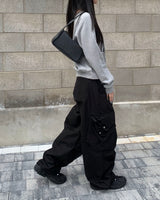 Denim belt bag