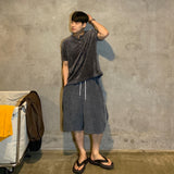 Veloa ribbed henley neck knit (4color)