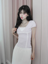 [MADE] Okiel Lace Short Sleeve Tee