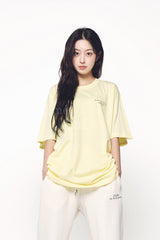 24FWベーシックロゴシーズン3ショートスリーブTシャツ ライトイエロー