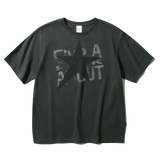 ステンシルアートワークTシャツ (Charcoal)