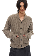 Ribbed Shawl Cardigan