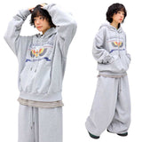 Cropped Vintage Terry Hoodie