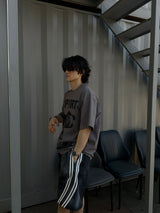 SUPORT グラフィックオーバーサイズTシャツ
