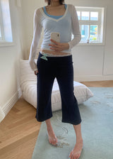 FOLDING CROP CAPRI PANTS (2color)