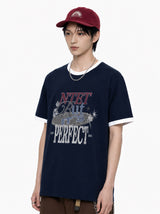 イッツ パーフェクト オーバーフィット リンガー Tシャツ(3color)