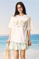 グアバパッチエンブロイダリーカップルTシャツ