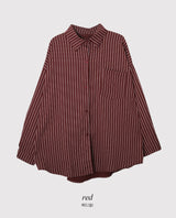 #CT Stripe Overfit Long Sleeve Shirt (3color)