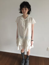 Twin Shirt フリルワンピース (2color)