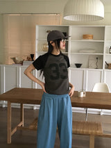 Sec 33 プリンティドセミクロップ半袖Tシャツ