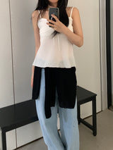 Richard Frill Sleeveless Blouse