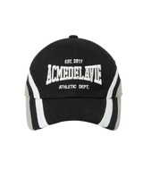 25FW THREE TONE ASYMMETRY COTTON BALL CAP BLACK
