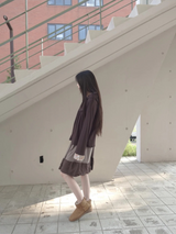 clover hood cardigan