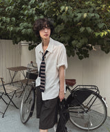 Rudd Pin Stripe Bermuda Denim Pants