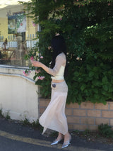 Angel Drape Unbal Long Skirt