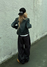  LETTERING PUMKIN CAP (BLACK)