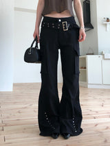 Rock chic belt bootcut pt