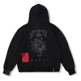 Praying Oversized Hoodie Black / Khaki