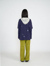 SNAP HOODIE SHIRT (SAND GREY)