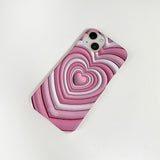 3D ハートビームiphoneハードケース