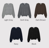 Winter Daily Basic Round Knit (11color)