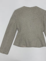 Blossom Square Neck Tweed Short Jacket