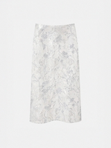 MISTY FLORAL SATIN SKIRT
