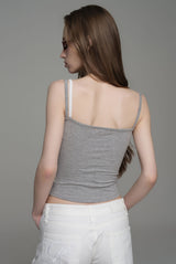 Summer breeze layered sleeveless, Gray
