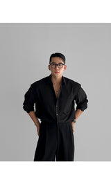 ベーシックコットンシャツ [black]