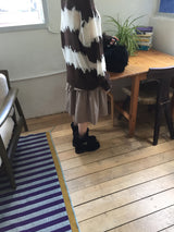 Jera Rouge Alpaca Color Block Knit (5c)