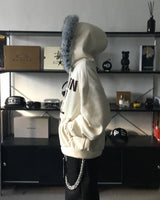 HXブロークンラクーンフーディドジップアップ (3C)