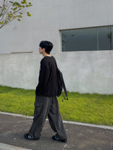 ピグメントステッパーカーゴバルーンパンツ　２色