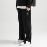 Poly Cotton Cargo Pants - BLACK
