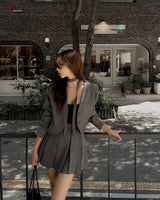 Carlet Jacket & Skirt Set (strap and underpants)