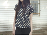 rune dot blouse