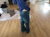 バギー フレア デニム パンツ