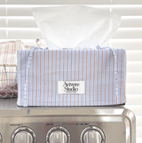 Avivere tissue cover_stripe skyblue brown