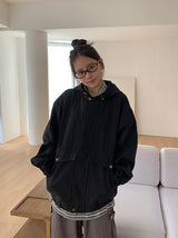 [unisex] Salle Cotton Hood Zip-Up Jacket