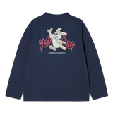 25SS DROP STAR BEAR LONG SLEEVE T-SHIRT DARK NAVY