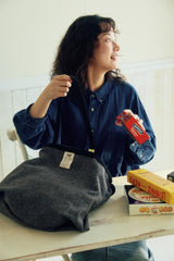 Shopper bag Wool Grey