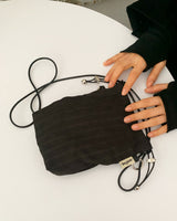 Stripes mini bag BLACK