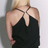 Ethnic Piercing Top Black