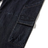 Cargo denim work pants / Deep Indigo