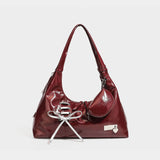 Lace-Up Drawstring Mini Tote Bag