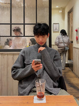 オスティーハイネックニットジップアップ (M, L / 2 Colors