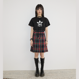  RIBBON ROCK T-SHIRT BLK