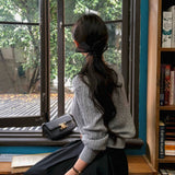 [BELLIDE MADE] 6color, memory cable round cardigan