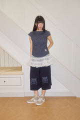 キリスカルパッチスウェットバミューダショーツ (NAVY)