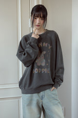 26SS★ パステルバニーラグランピグメントスウェットシャツ
